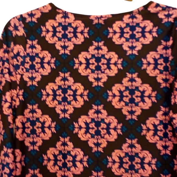 All For Color - 50+ UPF Protectíon, Magnolia Rd, Boatneck, Shift Dress, 3/4 Bell - Picture 7 of 15